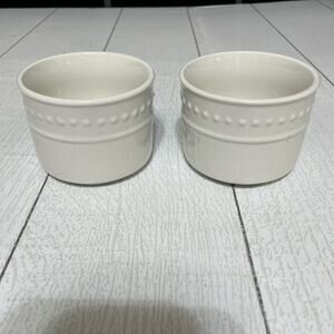 Totally Today White Floral Dot Cups Set of 2